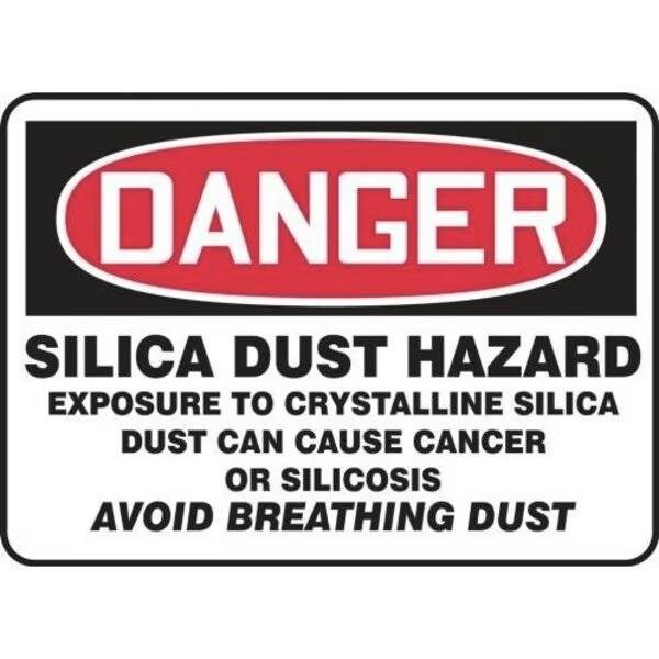 Accuform OSHA DANGER SAFETY SIGN SILICA DUST MCHG137XP MCHG137XP - main